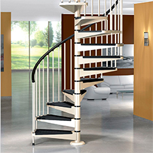 Chinese aluminum tread or wood tread design spiral staircase for sale