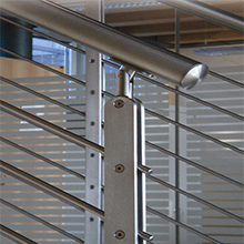 Outdoor stainless steel solid rod balustrade/porch rod railing