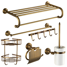 Modern Bath Accessories Products Chrome Wall-Mounted Bathroom Accessories Sets for Bath Fittings