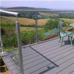 Easy install glass post design stainless steel railing balcony balustrade glass railing for staircase-A14