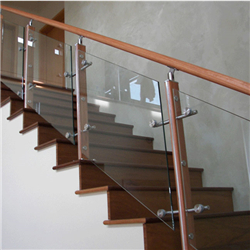 304 316 Outdoor Stainless Steel Post Glass Railing For Terrace Diy-A20