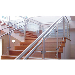 balcony railing design glass stainless steel post glass railing-A