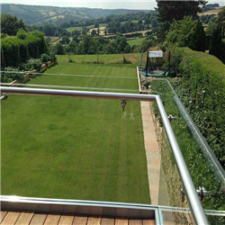 U channel base for frameless glass railing Aluminium u channel-A