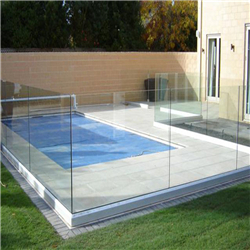 U Channel Aluminium Frameless Glass Railing balustrade for Deck Balcony-A