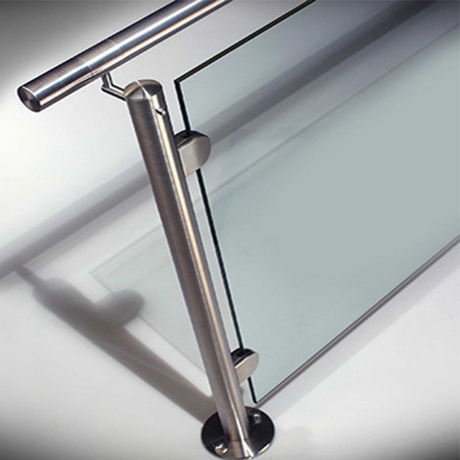 S-Stair railing tempered glass stainless steel prices for home