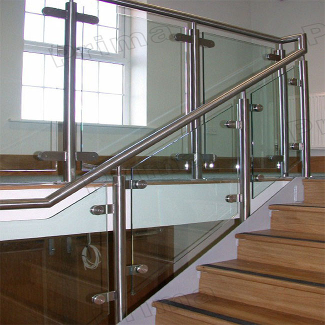 S-Gold Supplier Round Post Glass Railing with Safety