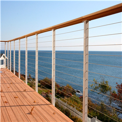 South America popular low cost galvanized steel deck /balcony cable railing system-A