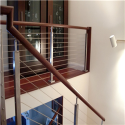 Stair rail cables decking railing with hand rails for balcony & stair-A