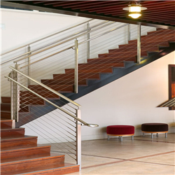 Interior Classic metal cable railing for stair/used stainless steel cable railing price-A