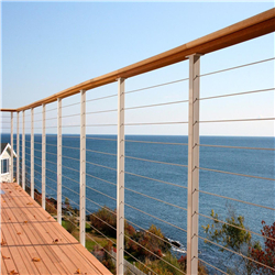 Modern 304 316 Stainless Steel Wire Cable Railing Systems Kit For Outdoor Deck Balcony-A