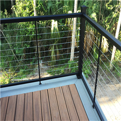 Stainless steel balustrade design stainless steel cable wire railing post balustrade handrail-A