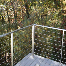 New Design Professional Indoor Balcony Stainless Steel Handrail Tension Cable Railing System-A