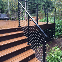 Customized Outdoor Metal Railing Wire Rope Railing High Quality Cable Railing-A