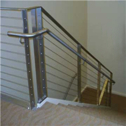 Prima black steel post cable railing designs price-A