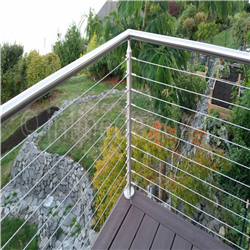 outside black 316stainless steel wire railing-A