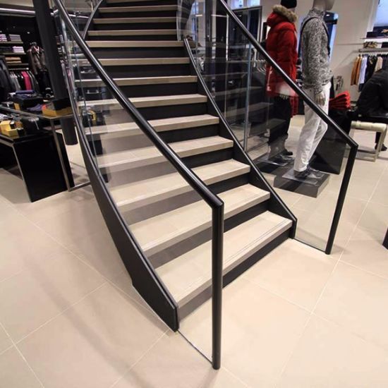 J-stainless steel curved stairs