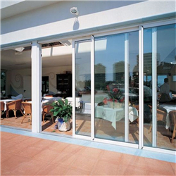 Double glazed doors aluminum frame tempered glass swing door large glass kitchen doors-A